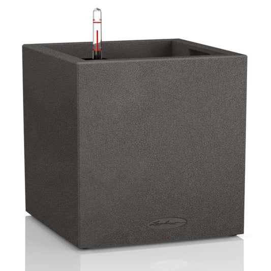 Lechuza Macetero Canto Stone 30 Low All-in-one Negro Grafito_0