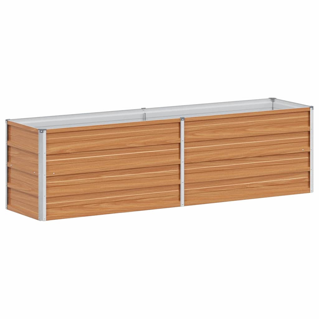 Arriate Elevado Marrón Claro 160 X 40 X 45 Cm Acero Galvanizado_0