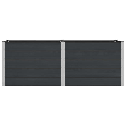 Arriate Elevado Negro 250 X 100 X 91 Cm Wpc Y Aluminio_2