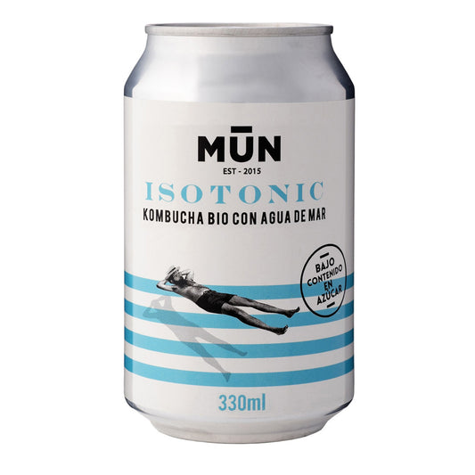 Lata de kombucha isotónica com água do mar MunKombucha 330 ml