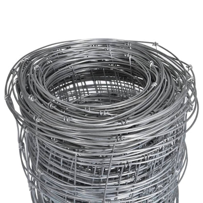 Valla De Jardín De Acero Galvanizado Plateado 50x0,8 M / Vetonek_4