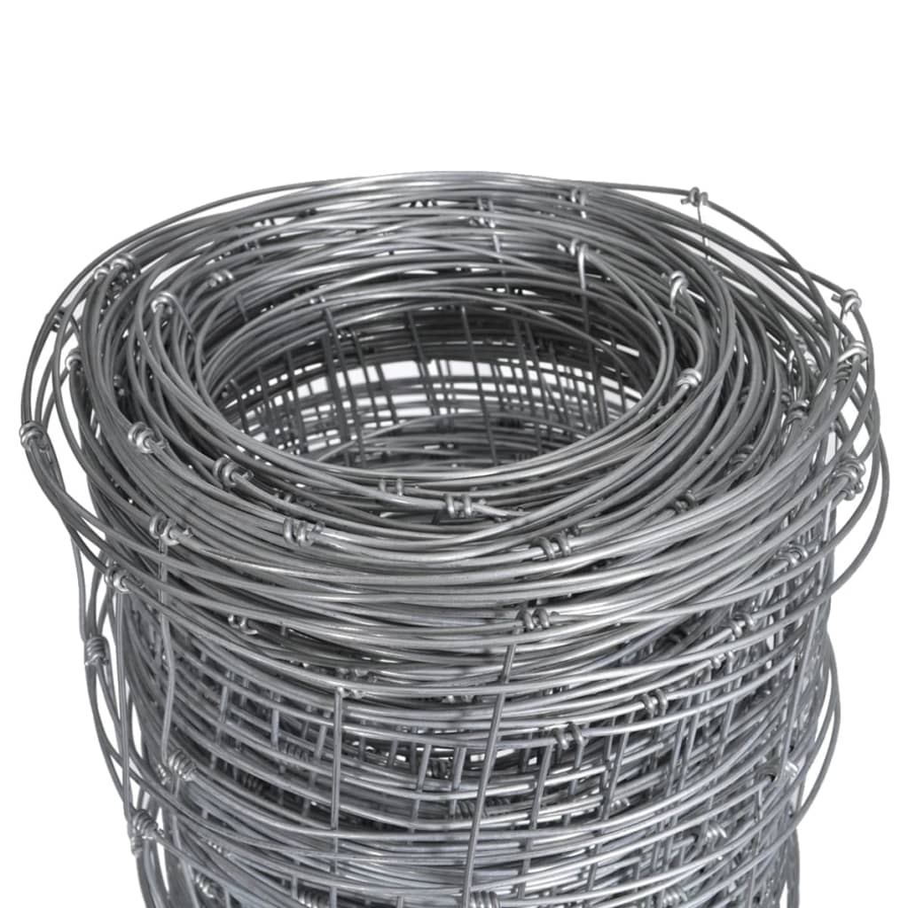 Valla De Jardín De Acero Galvanizado Plateado 50x1,25 M / Vetonek_3