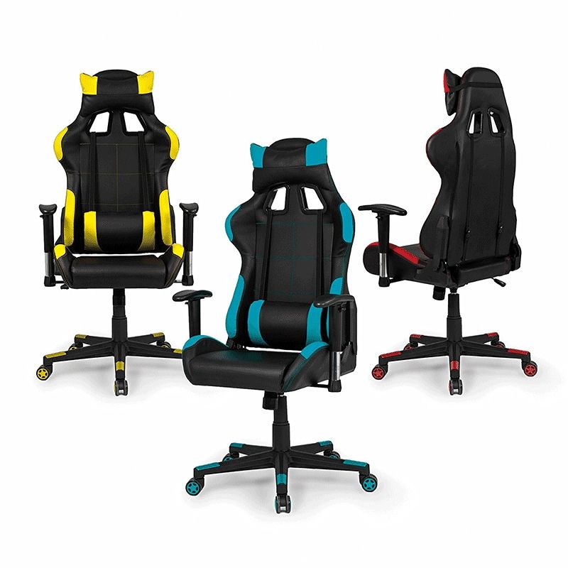 Silla Gaming Silverstone Símil, Negro, 67 X 124 X 68_4