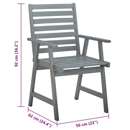 Vidaxl Sillas De Comedor Jardín 2 Uds Madera Maciza Acacia Con Cojines_2