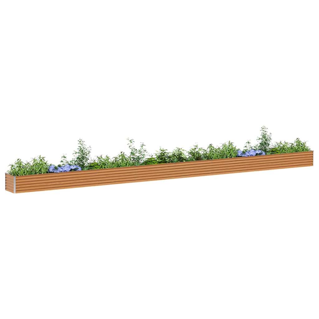 Arriate Elevado Marrón Claro 775 X 50 X 36 Cm Acero Galvanizado_2