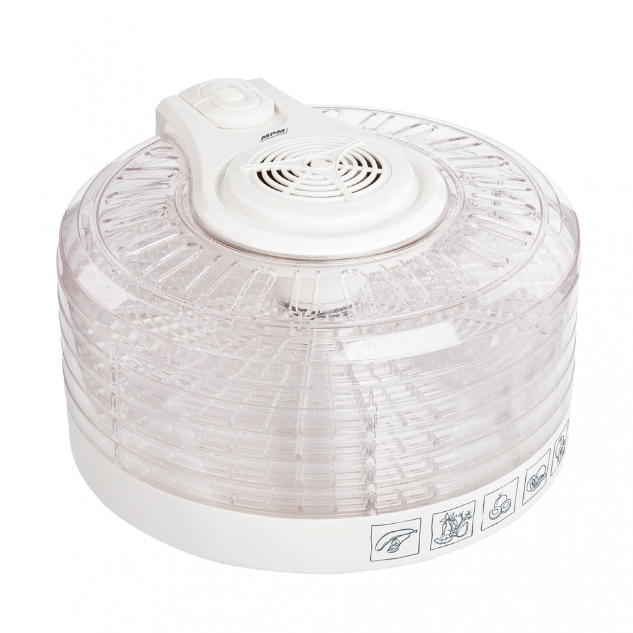 Deshidratador Alimentos, 5 Bandejas, 3 Niveles Temperatura, Seca Frutas, Verduras, Carne, Sin Bpa Mpm Msg-02 Transparente_0
