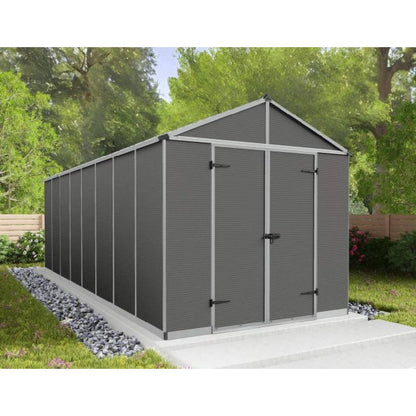 Telheiro de jardim Rubicon 237x602 cm Canopia cinzento escuro