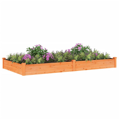 Jardinera Arriate Con Forro Madera Abeto Marrón 240x120x25 Cm_2