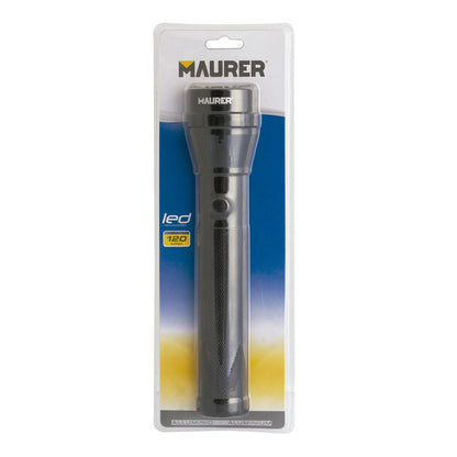 Linterna Led De Mano De Aluminio A Pilas	(2 D) Alta Luminosidad 120 Lumenes (3 Funciones) Mango Estriado_2