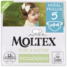 Fraldas Moltex Pure & Nature T5 (13-18 kg), 44 unidades