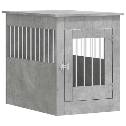 Jaula Para Perros Madera Ingeniería Gris Hormigón 55x80x68 Cm_0