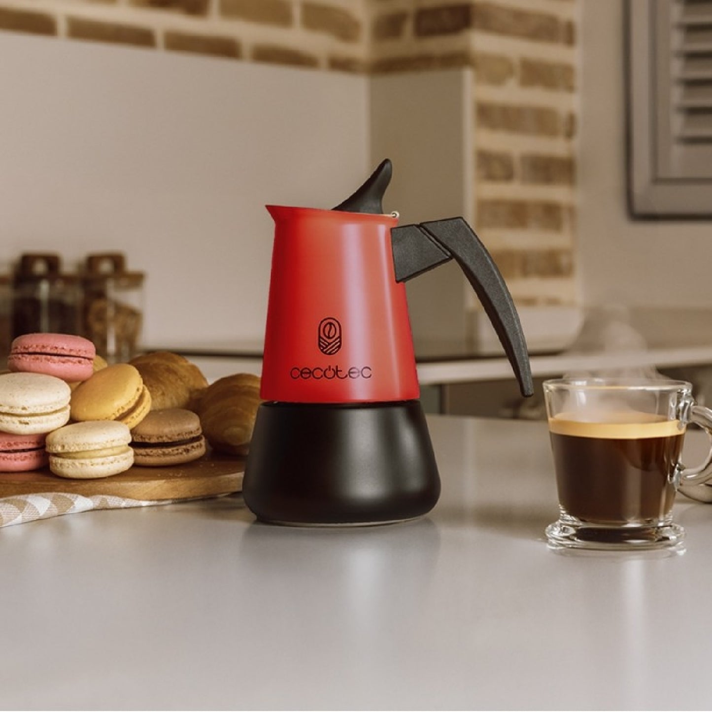 Cecotec Cafetera Italiana Piccolina 200 Red. 100ml, 2 Tazas De Café, Acero Inoxidable, Apta Todas Superficies, Filtro Pr_2