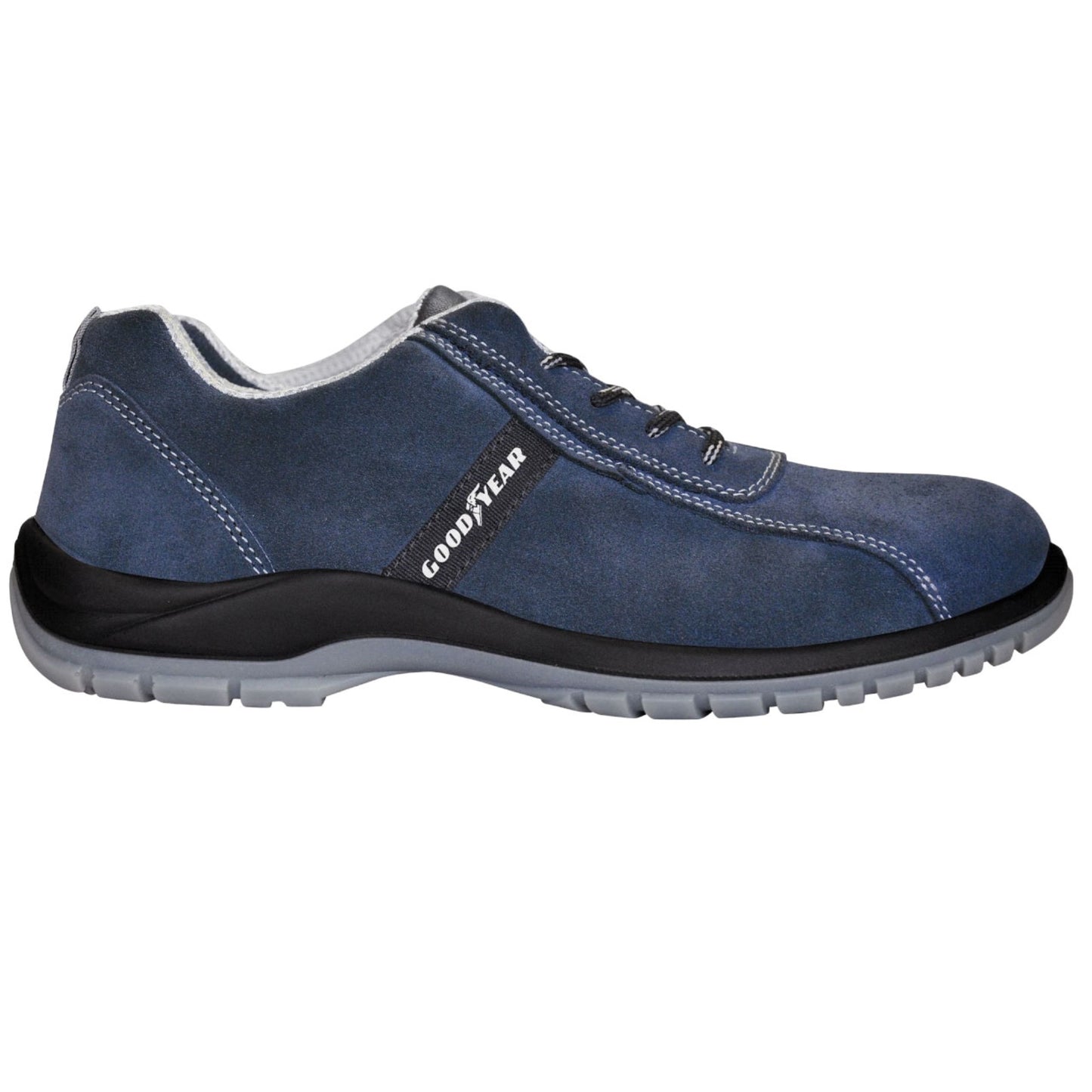 Goodyear Zapatos De Seguridad Piel Serraje Azul Antideslizante Y Protección Composite Talla 45_0