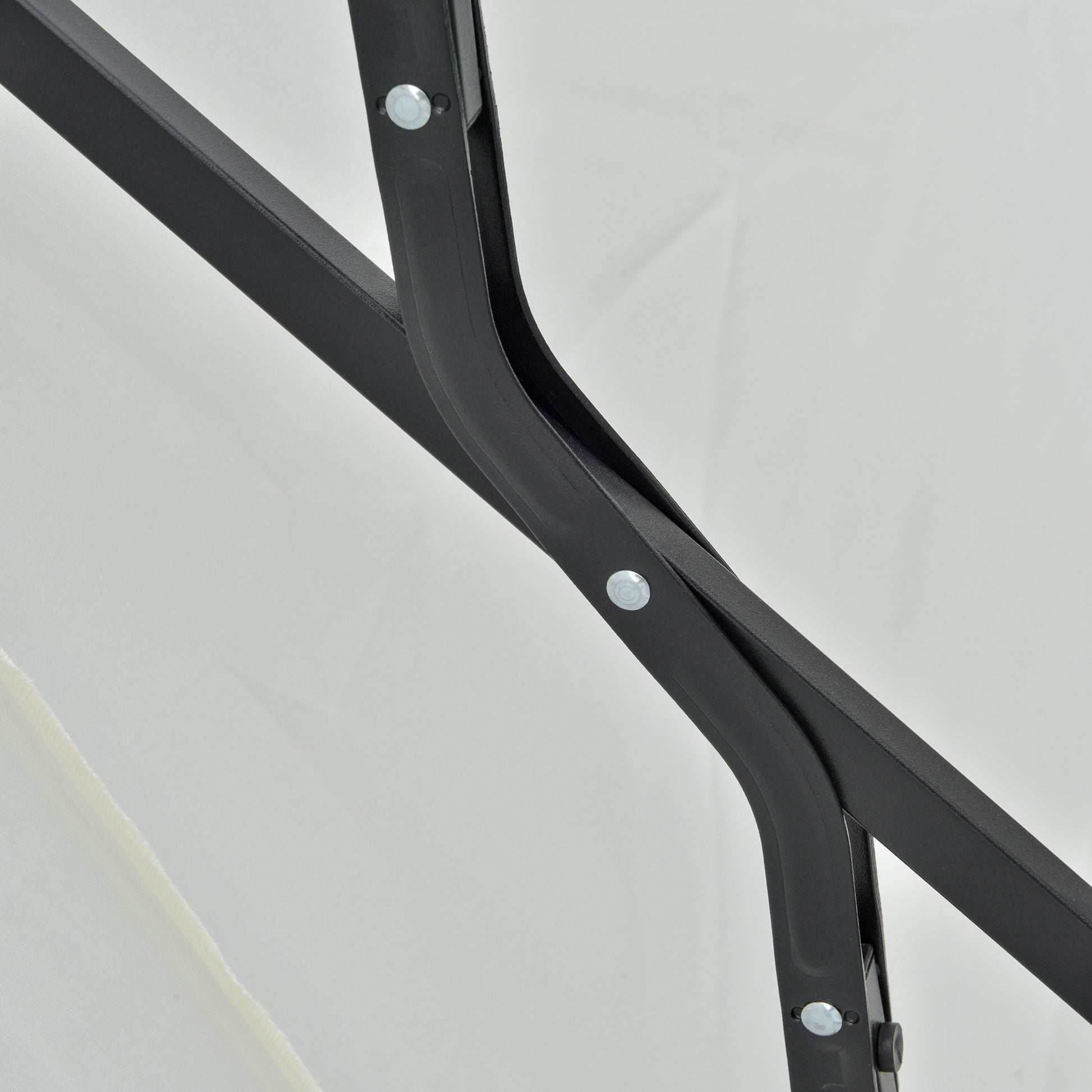 Outsunny Sombrilla De Pared Jardín 200x190x240cm Con Manivela Para Terraza Crema_3