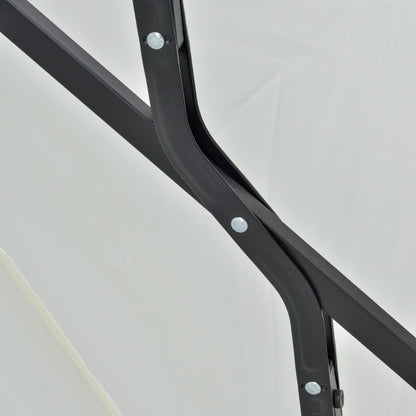 Outsunny Sombrilla De Pared Jardín 200x190x240cm Con Manivela Para Terraza Crema_3