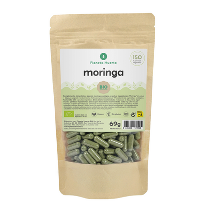 Moringa Orgânica Planet Garden 150 cápsulas