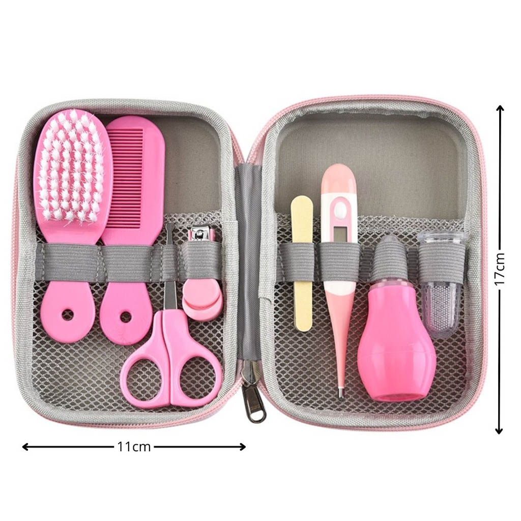 Bathby | Set De Manicura, Higiene Y Cuidado Para Bebé, Color Rosa_3