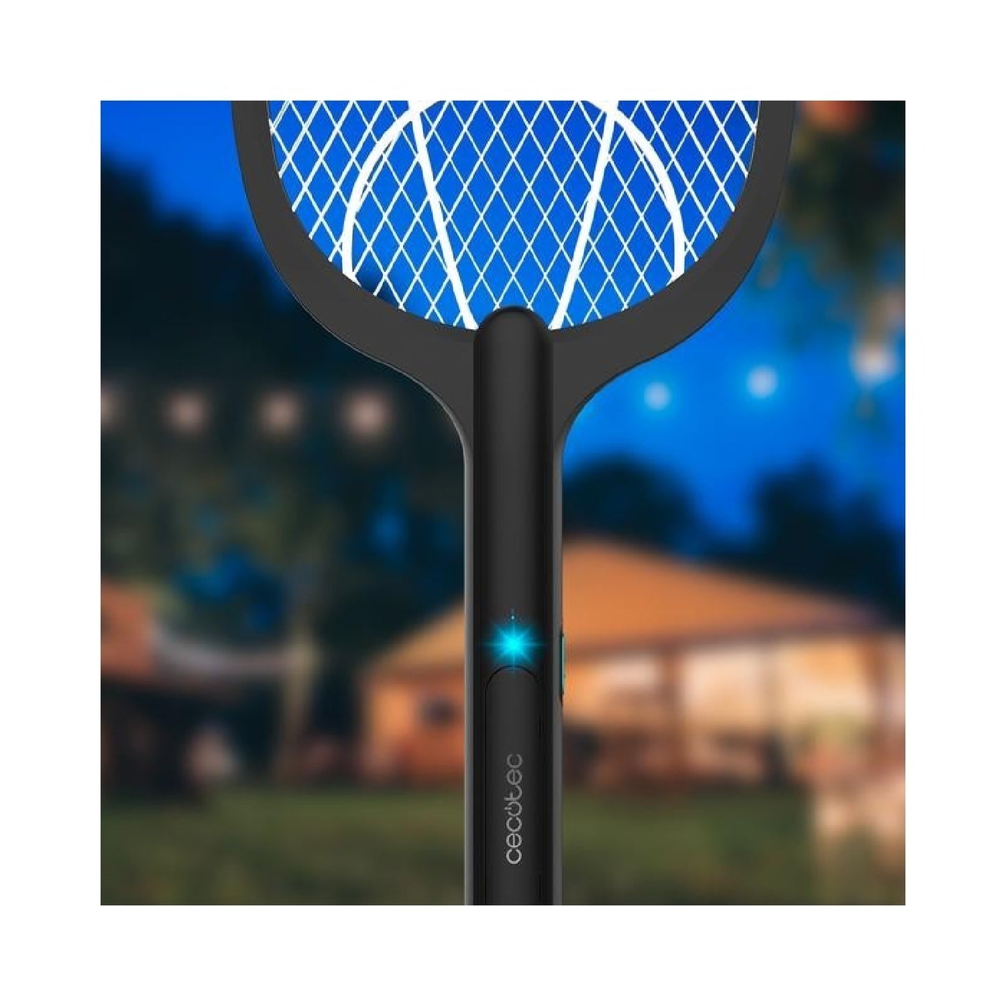 Raqueta Matamoscas Y Mosquitos Eléctrico Portátil Byefly 1000 Paddle. 2 En 1: Matamosquitos Y Lámpara, 3000 V Y Batería De 1200 Mah, Incluye Base Pa_1