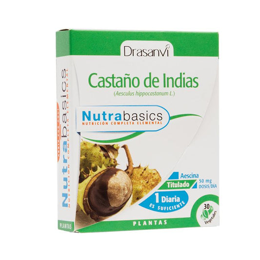 Castanha da Índia 30 Cápsulas Nutrabasicos Drasanvi