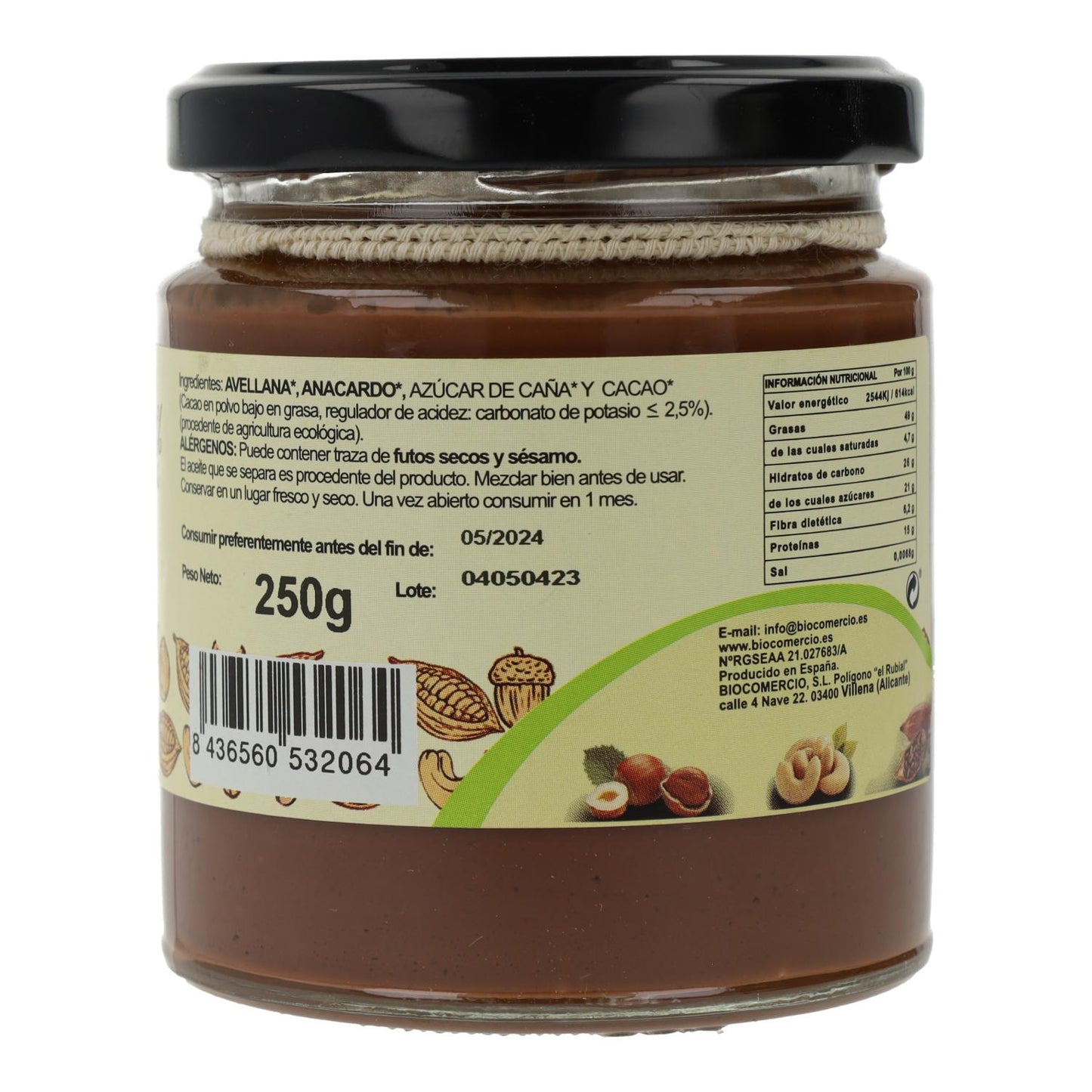 Creme de Avelã, Castanha de Caju e Cacau