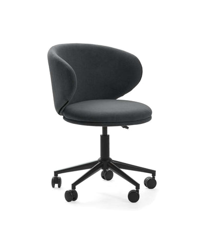 Sillón Despacho Giratorio Elevable Rebeca Acabado Gris Oscuro, 60.5m(ancho) 73.5/83cm(alt_2