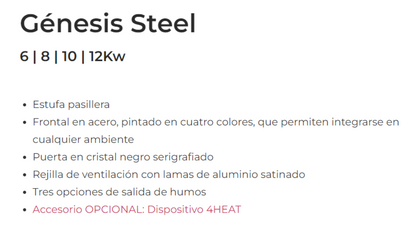 Bricosol Estufa De Pellets Genesis Steel 8 Blanco Perla De Ferlux_1