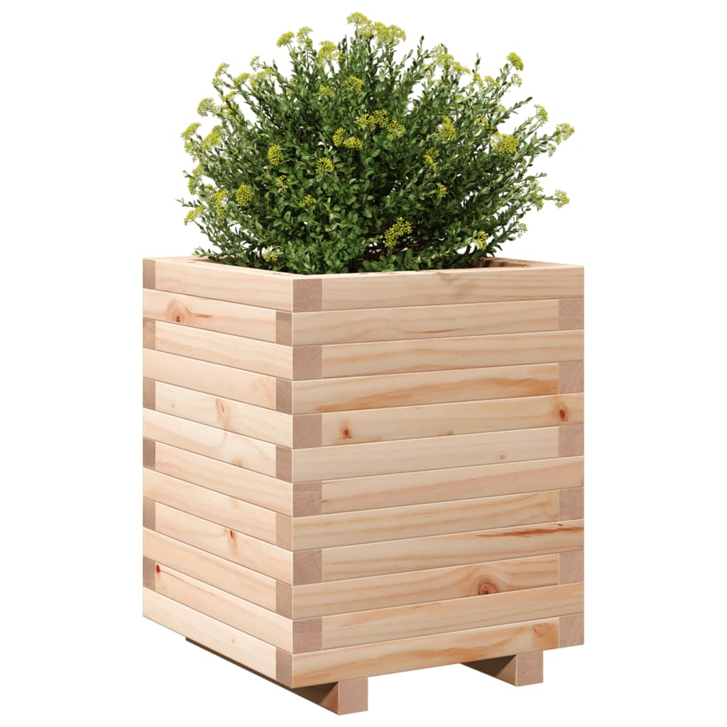 Jardinera Madera Maciza De Pino 40x40x49,5 Cm_3