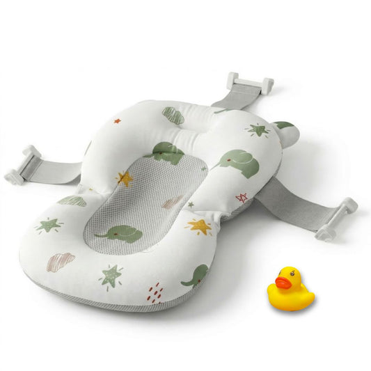 Bathby Cojín De Baño Antideslizante Con Estampado De Elefantes Para Bebés, Cómodo Y Seguro_0