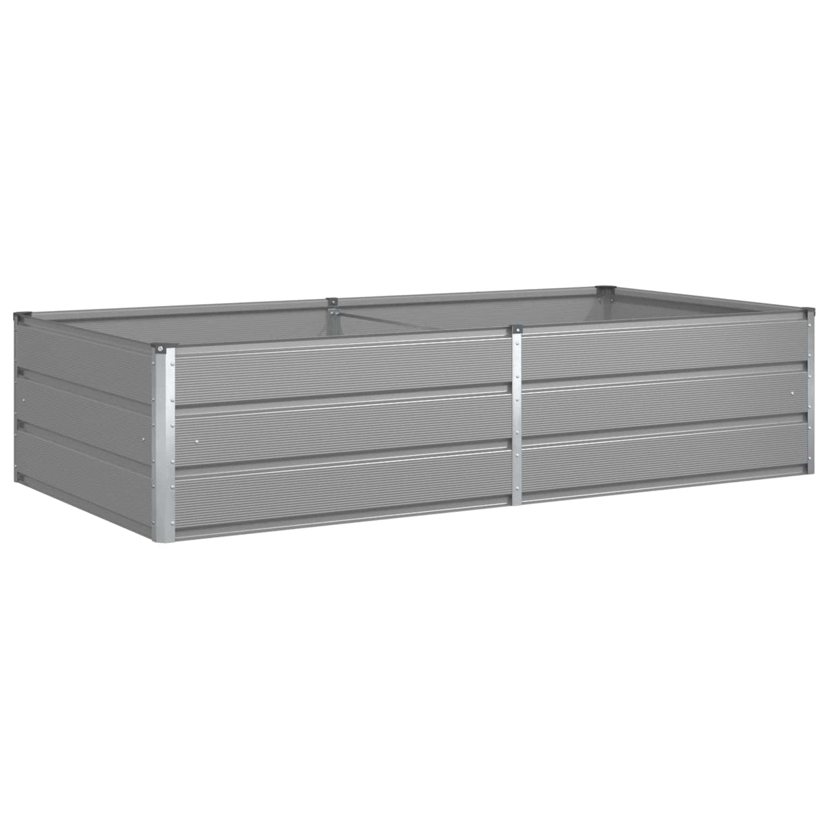 Jardinera Gris Claro 195 X 100 X 45 Cm Acero Galvanizado_0