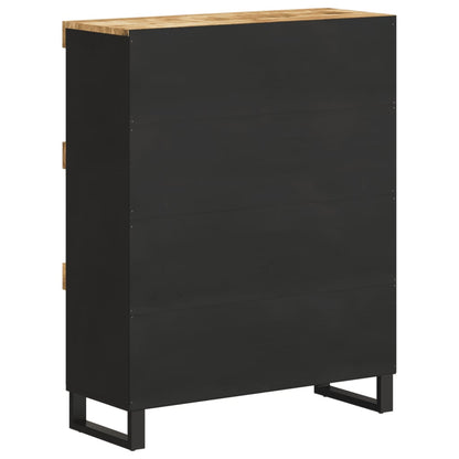 Armario Auxiliar Madera Maciza De Mango 85x33x107 Cm_2