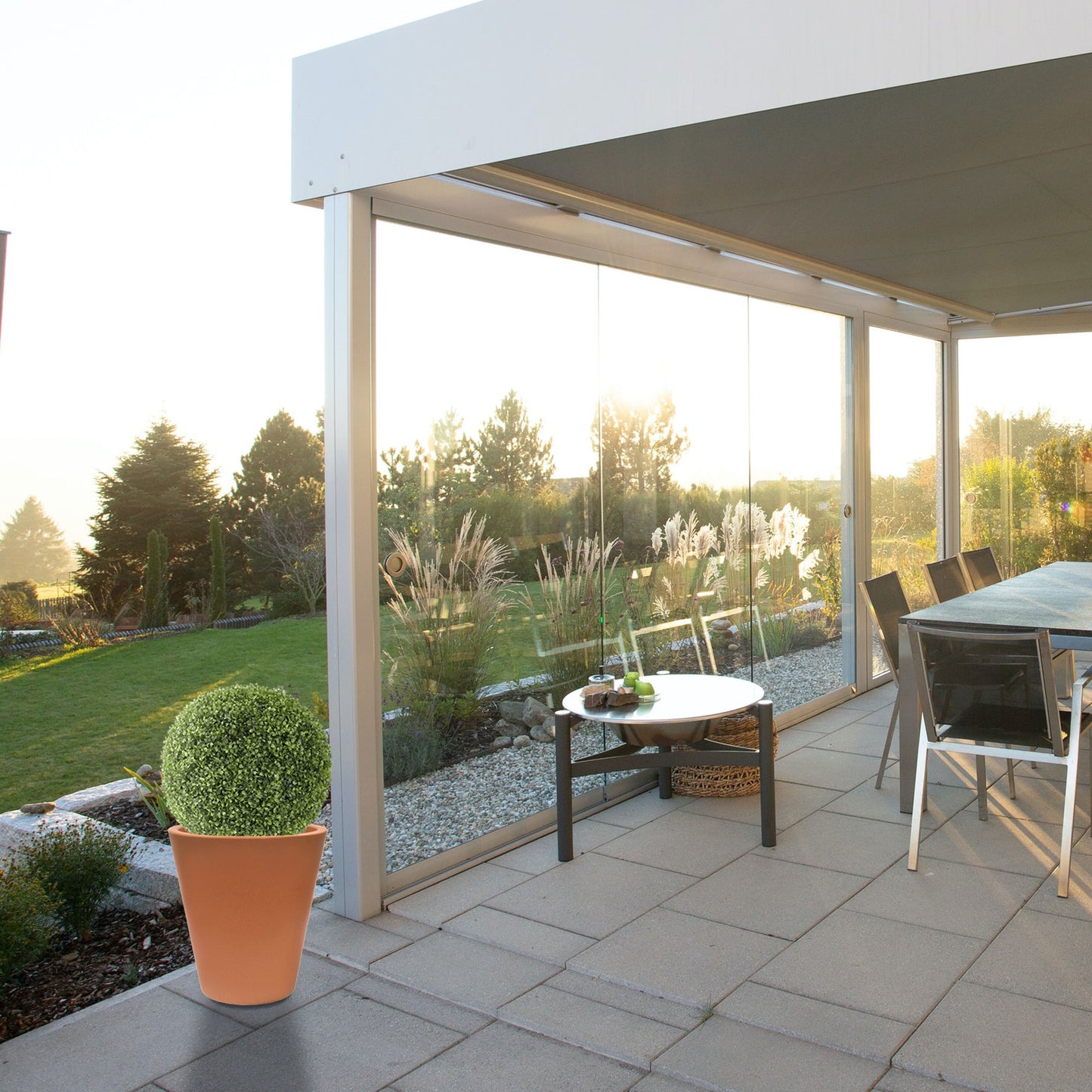 Macetero De Polietileno Terracota 50x50