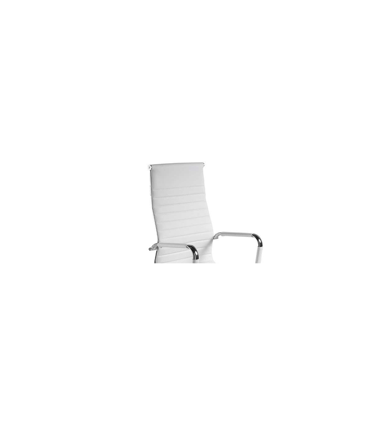 Silla Despacho Giratoria Elevable Acabado Blanco, 60 Cm(ancho) 108-115 Cm(altura) 66 Cm(fo_4