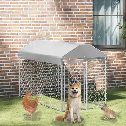 Perrera De Exterior Con Techo 200x100x125 Cm_1