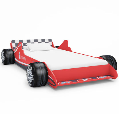 Cama Con Forma De Coche De Carreras Para Niños 90x200 Cm Roja / Vetonek_4