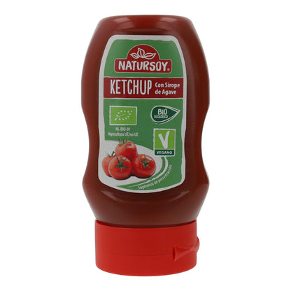 Ketchup biológico com molho de agave, 270g. Natursoy