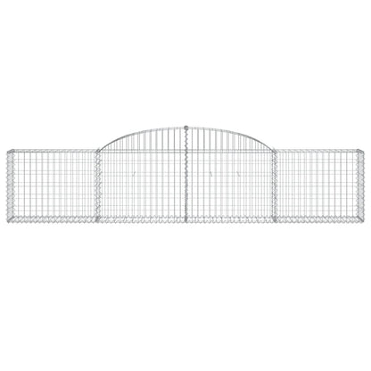 Cestas De Gaviones 6 Uds Forma De Arco Hierro 300x30x60/80 Cm_3