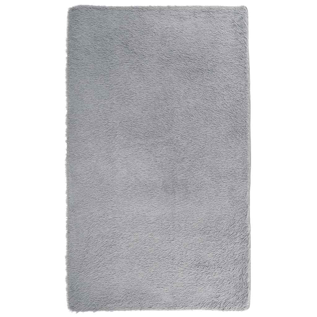 Vidaxl Alfombra De Pelo Largo Navarra Gris Claro 80x150 Cm Poliéster_0