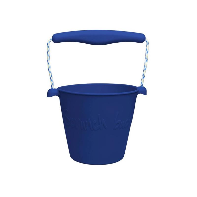 Balde de praia em silicone amassado