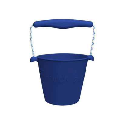 Balde de praia em silicone amassado
