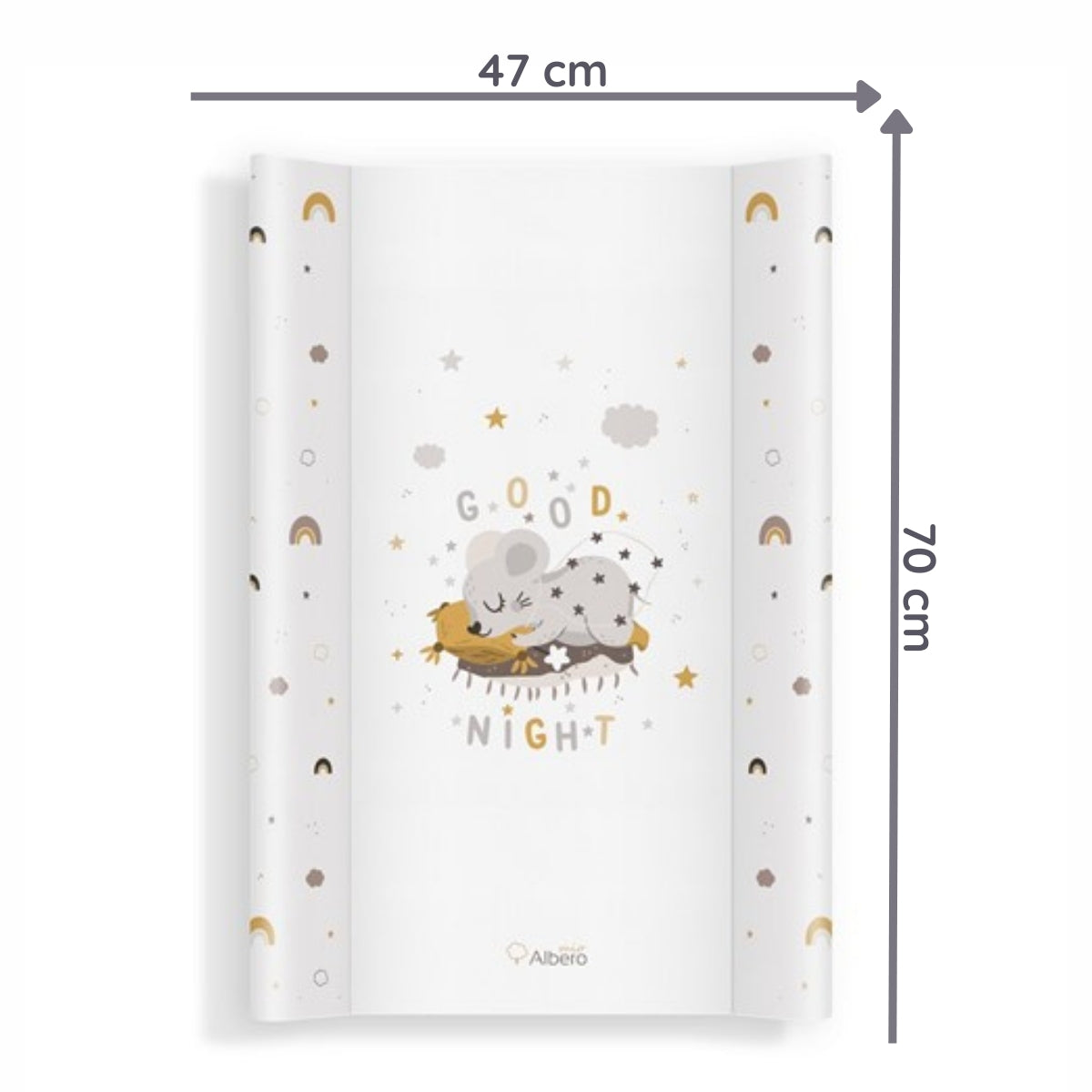 Cambiador Base Rígida Para Cuna 70x47 Good Night_2