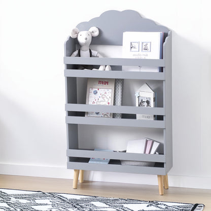 Wellhome Librería Infantil 3 Estantes Gris_3