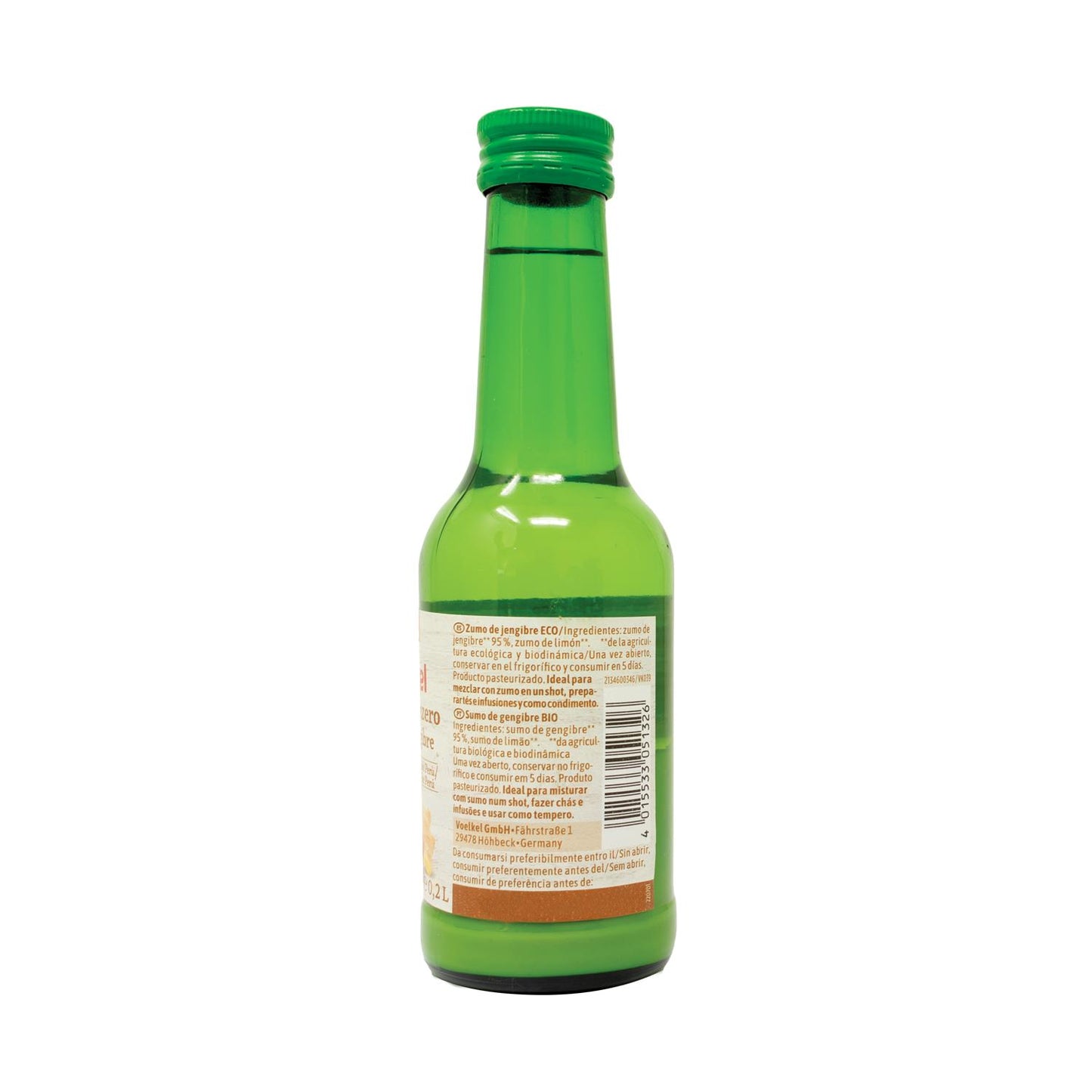 Sumo de gengibre biológico Demeter Voelkel 200 ml