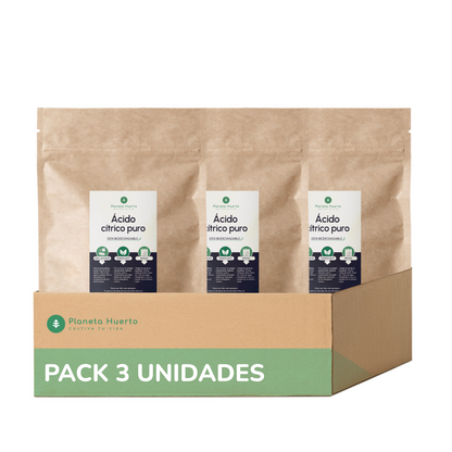 Embalagem 3xÁcido Cítrico Planeta Huerto 2,5 Kg