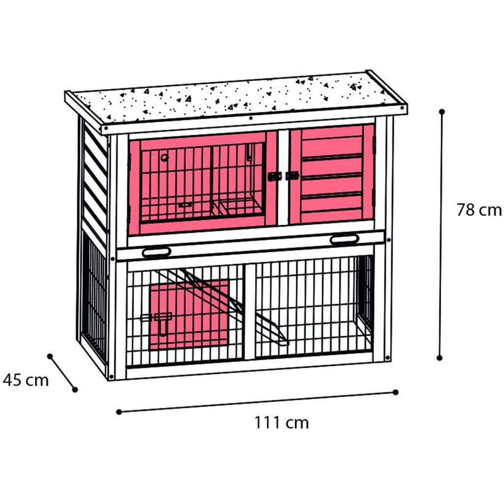 Flamingo Conejera Loft Urban 111x45x78cm_2