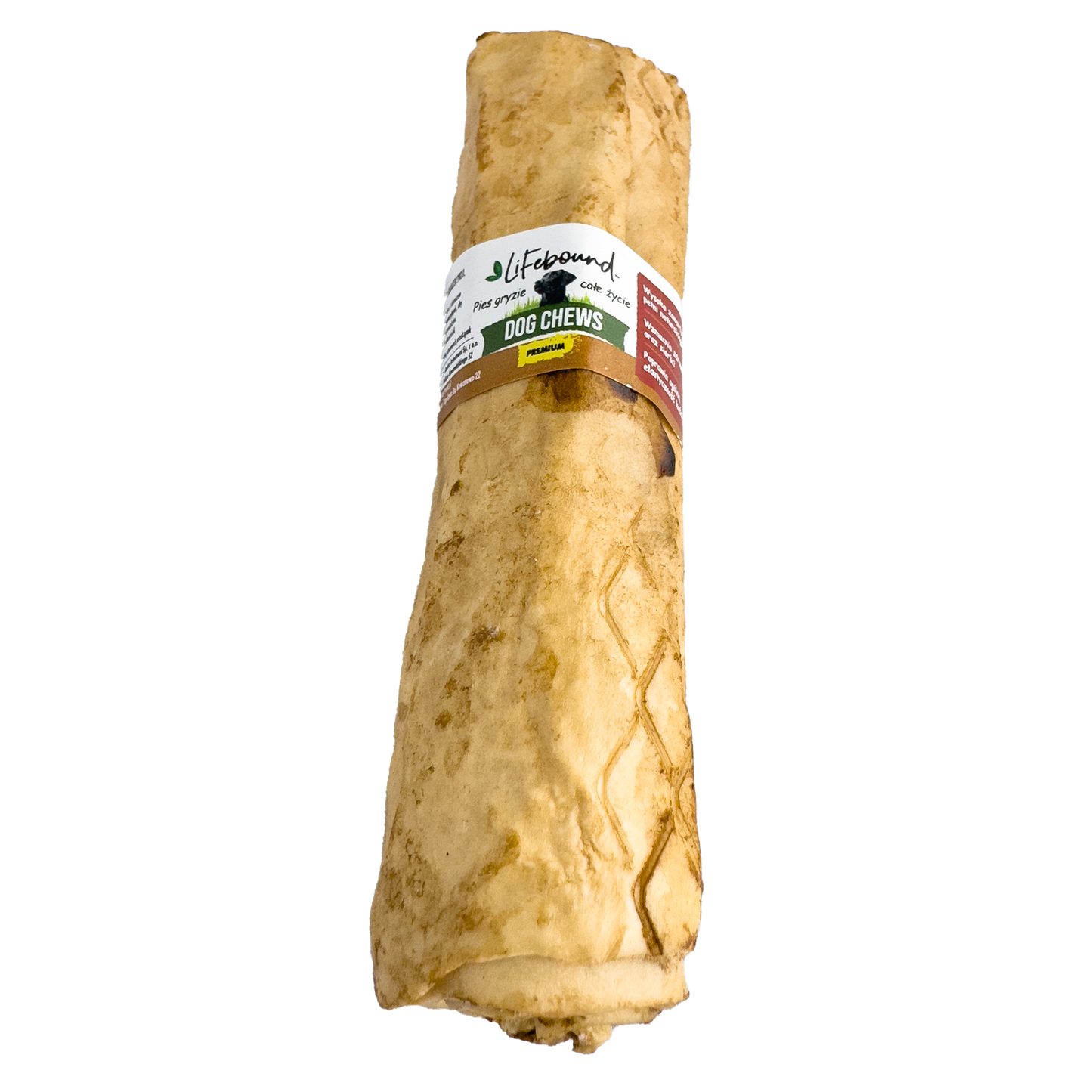 Lifebound - Huesos Masticables Naturales para Perros de Cuero de Ternera con Sabor a Mantequilla de Maní - 10 uds - XXL_0