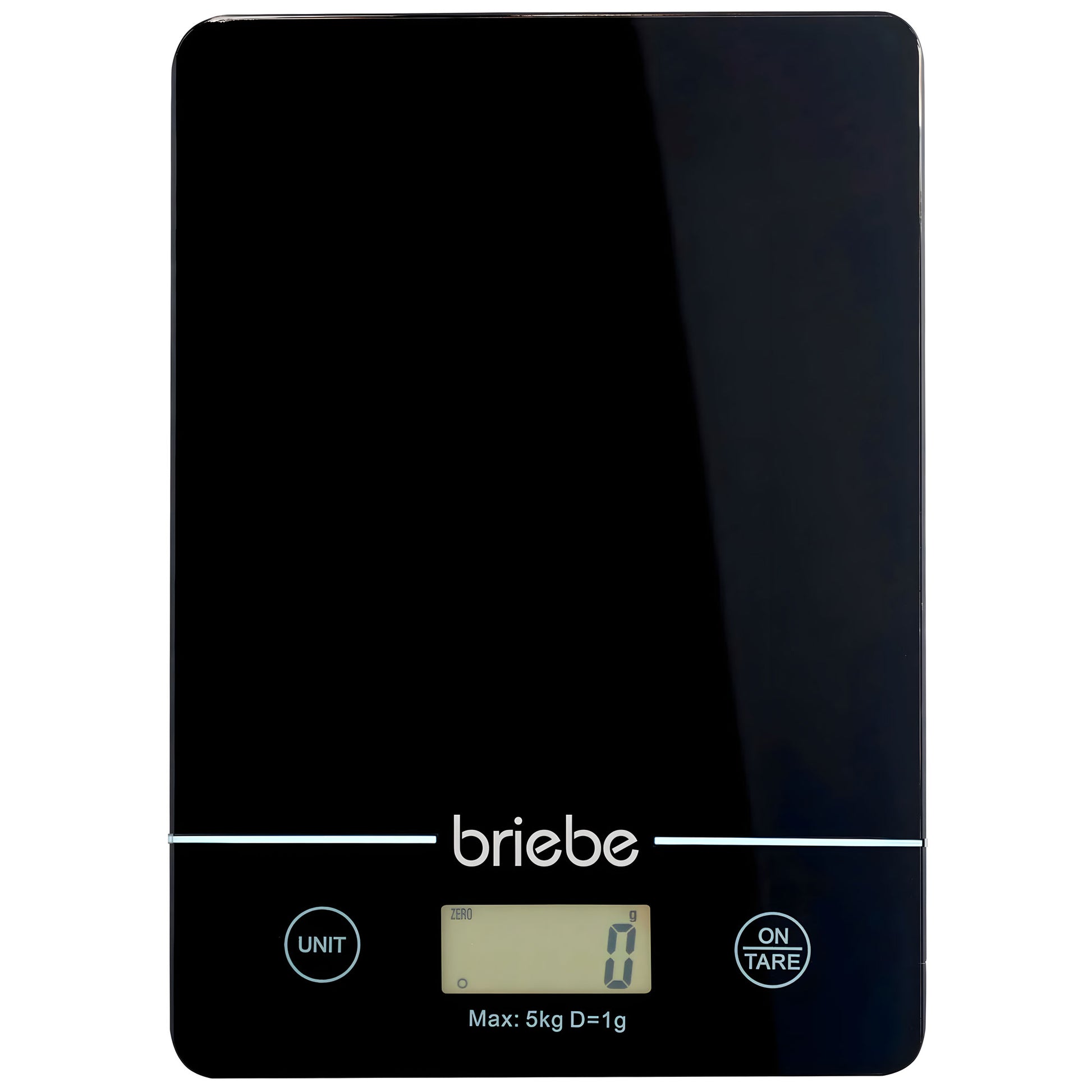 Báscula Cocina Digital Balanza Alta Precisión, Peso Comida Hasta 5kg Graduación 1g Función Tara, Briebe, Kw1163, Negro_0