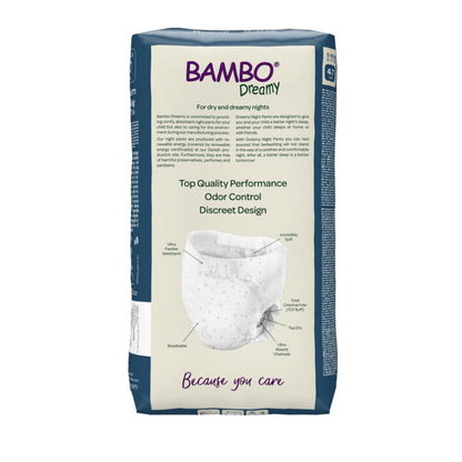 Calças Bambo Dreamy para noite M (15-35kg) 10 unidades Bambo Nature