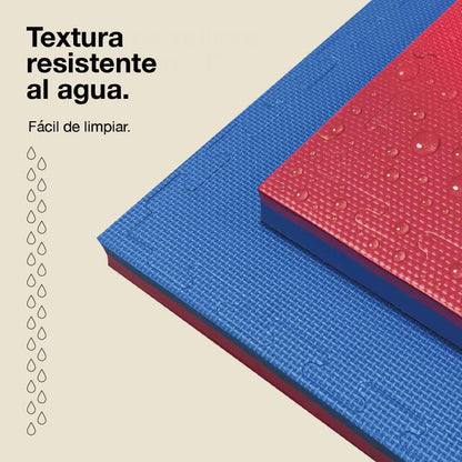 Jowy Tatami Puzzle 4cm 100x100cm – Superficie T Azul/rojo_4