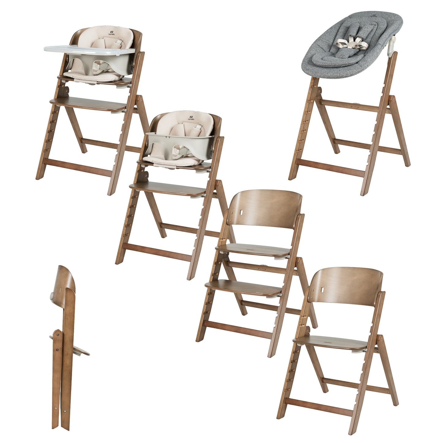 Carrello Trona Evolutiva Para Bebé Focus Croissant Beige_1
