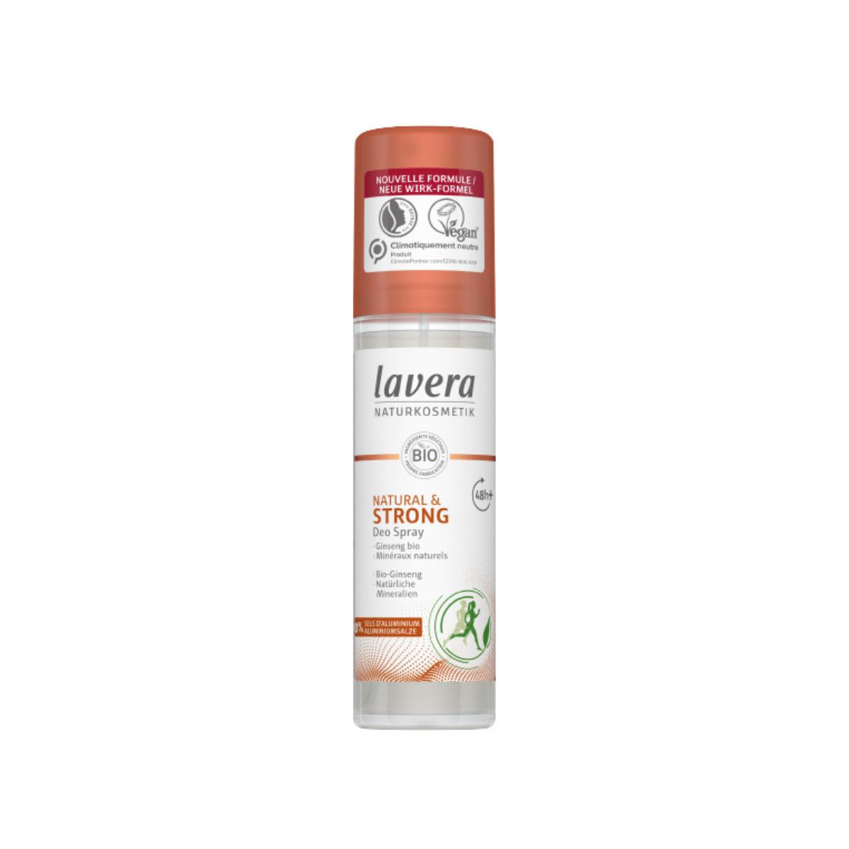 Desodorizante spray forte e natural 48h+, Lavera 75 ml